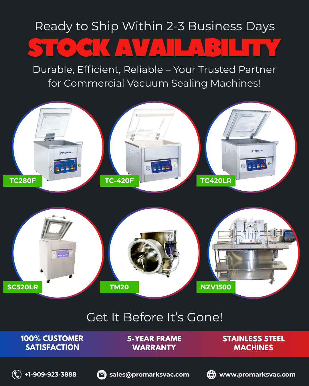 Promarksvac Stock Availability