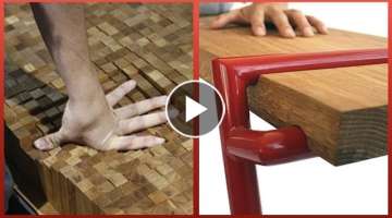 Satisfying Wood Carving & Ingenious Woodworking Joints ASMR ▶4