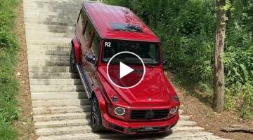 Taking the G-CLASS FOR A SWIM! EXTREME Off Road G-CLASS Driving Swimming Stair Drive Mud Water G5...