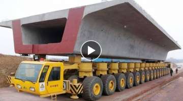 Dangerous Fastest Biggest Construction Heavy Equipment Machines, Biggest Oversize Load Truck Work...