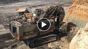 Huge Terex RH170 Front Shovel Mining Excavator Loading Dumpers