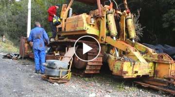 Salvaging an Abandoned Terex 40 ton Bulldozer.. Will it Start??