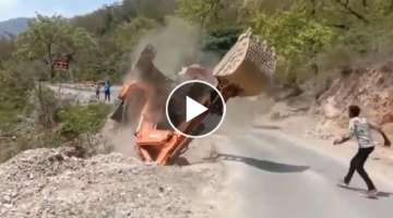 Amazing Dangerous Fastest Excavator Operator Skill, Heavy Equipment Machines Truck Working Fail